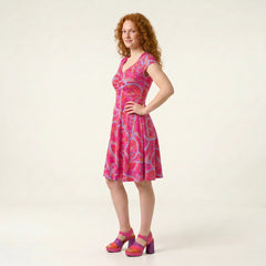 Palai Ruched Sweetheart Flare Dress