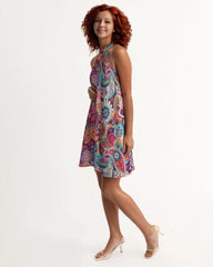 Peex Halter Flare Dress