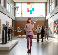 Pena Violet Scoop Neck Tank Top