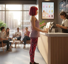 Pena Violet Scoop Neck Tank Top