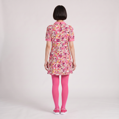 Perl A-Line Peter Pan Collar Mini Dress