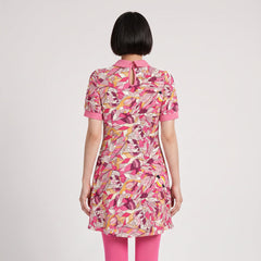 Perl A-Line Peter Pan Collar Mini Dress