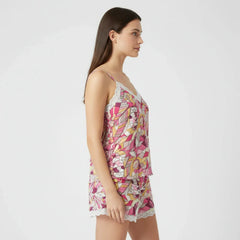 Perl Cami Lace Trim 2 Piece Lounge Wear Set