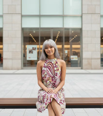 Piki Halter Flare Dress