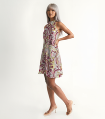 Piki Halter Flare Dress