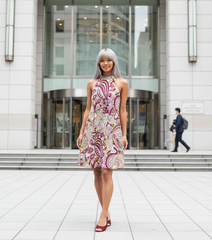 Piki Halter Flare Dress