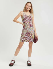 Piki Rib Knit V Neck Tank Dress