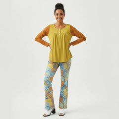 Pinsa Babydoll Long Sleeve Top