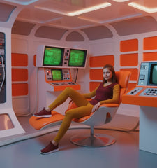 Renai Color Block V-neck Long Sleeve Tee