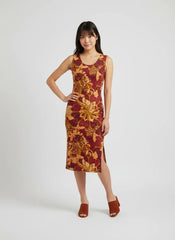 Renai Bodycon Split Leg Midi Dress