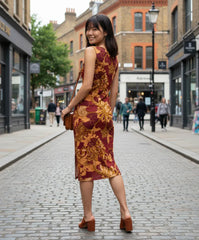 Renai Bodycon Split Leg Midi Dress