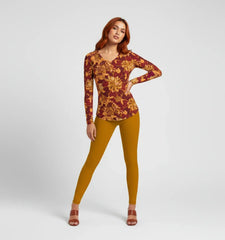 Renai V-neck Long Sleeve Tee