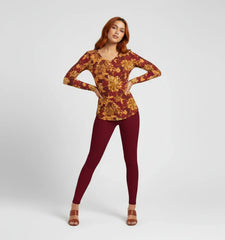 Renai V-neck Long Sleeve Tee