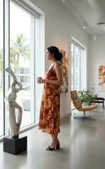 Renai Midi Crepe Tank Dress