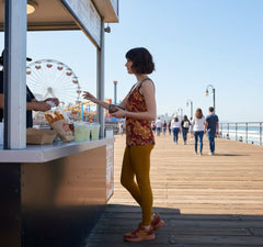 Renai Indochine Orange LYCRA® Mid-Rise Leggings