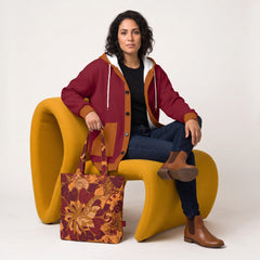 Renai Color Block Ribbed Knit Hooded Coatigan