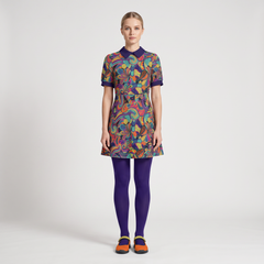 Rinas A-Line Peter Pan Collar Mini Dress