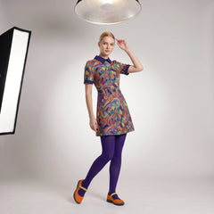 Rinas A-Line Peter Pan Collar Mini Dress