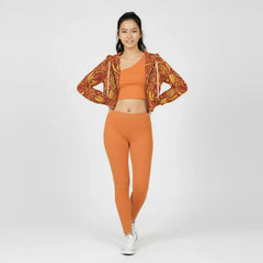 Safrana Crop Top Zip Hoodie