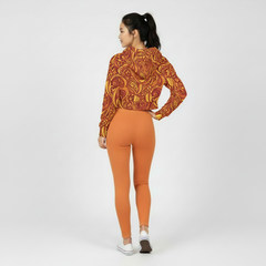 Safrana Crop Top Zip Hoodie