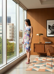 Sechia Asymmetrical Midi Dress