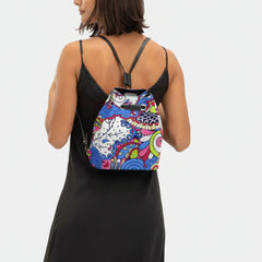 Sechia Leather Bucket Backpack