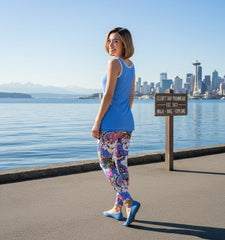 Sechia Blue Scoop Neck Tank Top