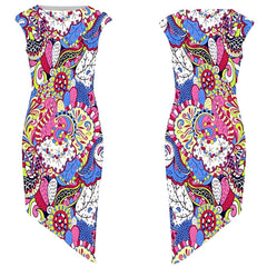Sechia Asymmetrical Midi Dress