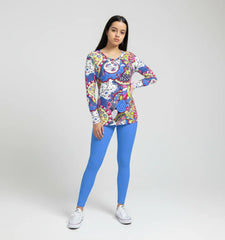 Sechia V-neck Long Sleeve Tee