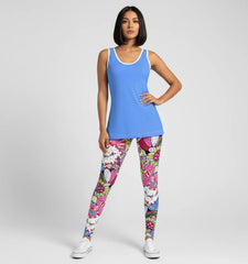 Sechia Blue Scoop Neck Tank Top