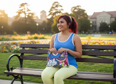 Sechia Drover Yellow LYCRA® Mid-Rise Leggings