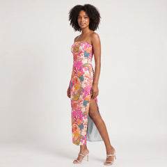 Sameri Strapless Split-Leg Maxi Dress