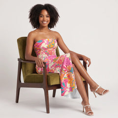 Sameri Strapless Split-Leg Maxi Dress
