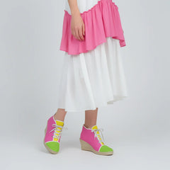 Suki Color Block Wedge Espadrilles