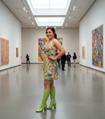 スキ ミニスリップドレス