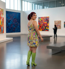 スキ ミニスリップドレス