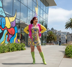 スキ ミニスリップドレス