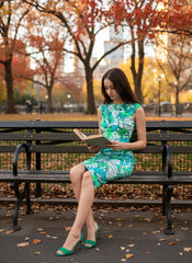 ウミベ アシンメトリー ミディドレス