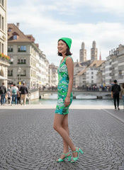 ウミベ ノースリーブ ボディコン ドレス