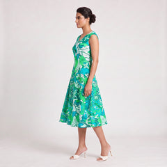 Umibe Fit-and-Flare Midi Dress