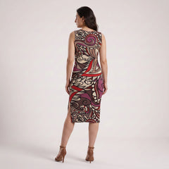 Unia Bodycon Split Leg Midi Dress