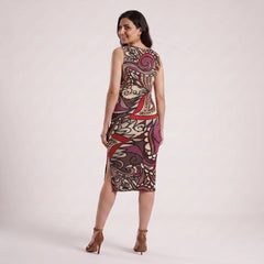 Unia Bodycon Split Leg Midi Dress
