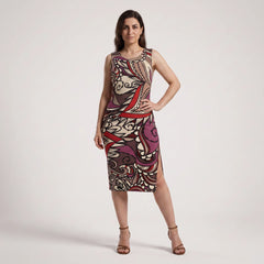 Unia Bodycon Split Leg Midi Dress