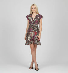 Unia フラウンス ラップドレス