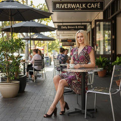 Unia フラウンス ラップドレス