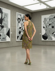 Wanda Halter Flare Dress