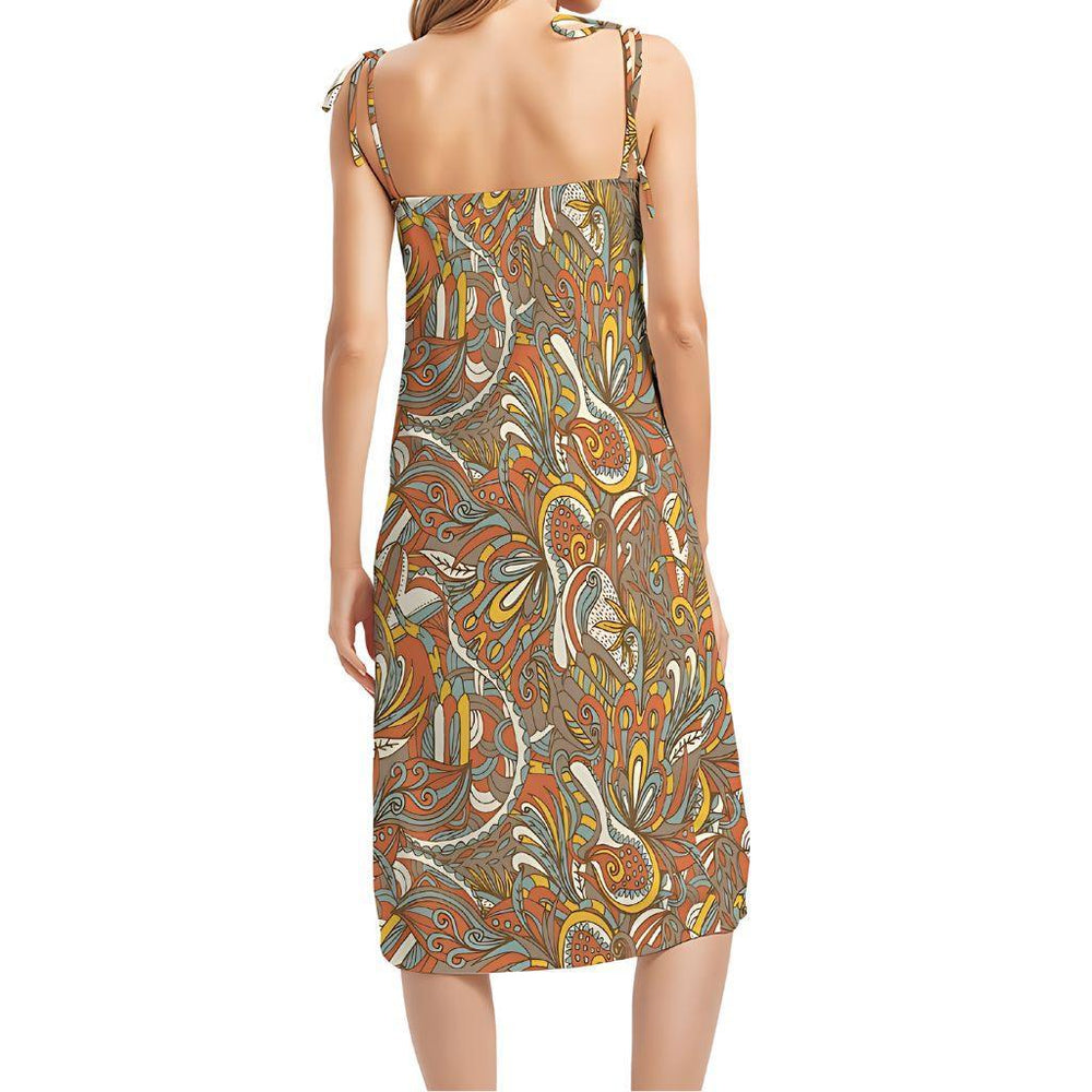 Win Women's Tie Strap Split Dress - Blissfully Brand