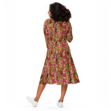Onei Long Sleeve Fit & Flare Midi Dress - Blissfully Brand