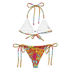 Inela Triangle Tie Halter Bikini Set - Blissfully Brand