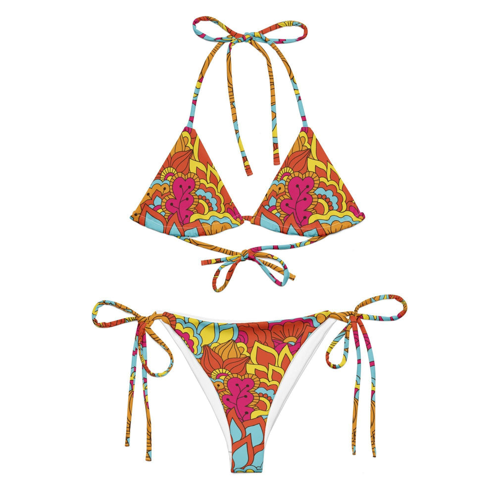 Inela Triangle Tie Halter Bikini Set - Blissfully Brand